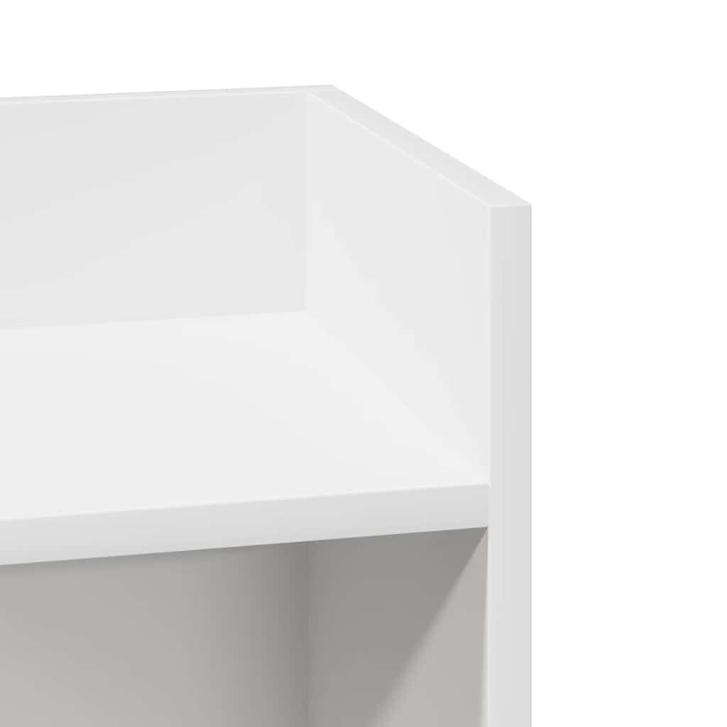 vidaXL Πλαϊνά Τραπεζάκια 2 τμχ με ράφι Λευκό 25,5x27x60 cm