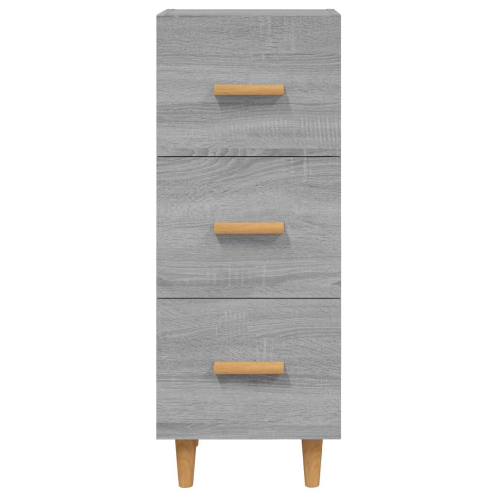 vidaXL Ντουλάπι Γκρι Sonoma 34,5x34x90 εκ. από Επεξεργασμένο Ξύλο