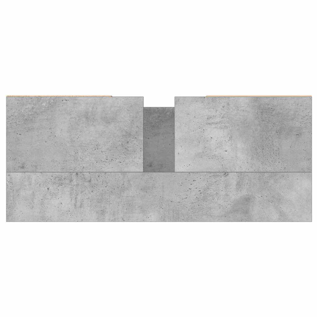 vidaXL Ντουλάπι Μπάνιου Γκρι Σκυροδέματος 80x33x60 εκ. Επεξ. Ξύλο