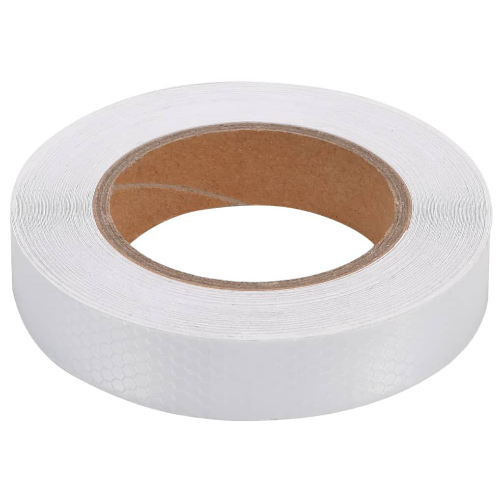 vidaXL Ταινία Ανακλαστική Λευκή 2,5 εκ. x 20 μ. από PVC