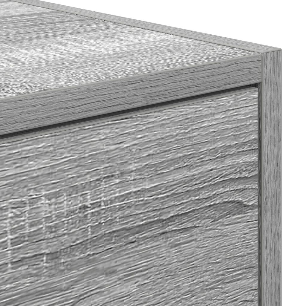 vidaXL Κονσόλα Τηλεόρασης Γκρι Σονομά 100x31x25,5 εκ Επεξεργασμένο Ξύλο
