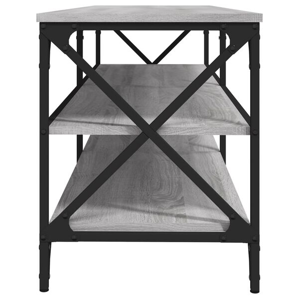 vidaXL Έπιπλο Τηλεόρασης Γκρι Sonoma 140x40x50 εκ. από Επεξεργ. Ξύλο