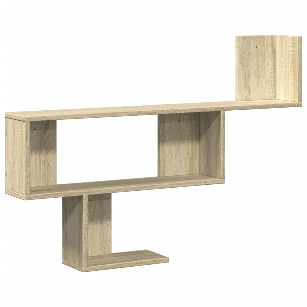 vidaXL Ράφι Τοίχου Sonoma Δρυς 100x15x70 εκ. Επεξεργασμένο Ξύλο