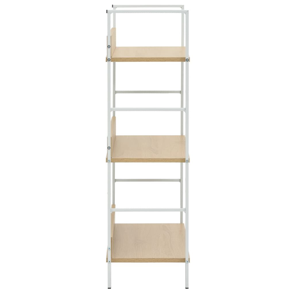vidaXL Ραφιέρα 3 Επιπέδων Δρυς 60x27,6x90,5 εκ. Επεξεργασμένο Ξύλο