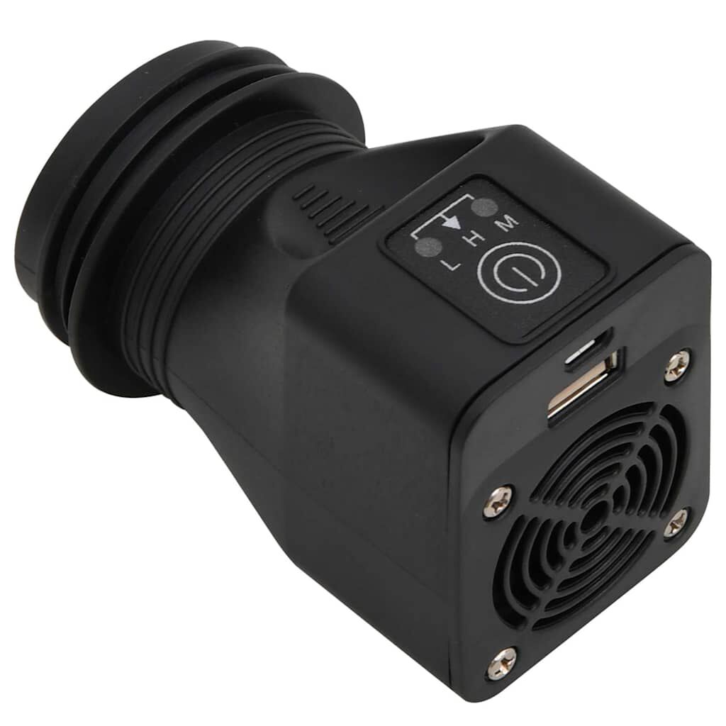 vidaXL Ξυλόσομπα με Ανεμιστήρα USB Ασημί 35,5x26x28 εκ. Ανοξ. Ατσάλι