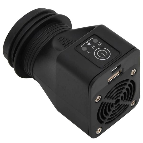 vidaXL Ξυλόσομπα με Ανεμιστήρα USB Ασημί 35,5x26x28 εκ. Ανοξ. Ατσάλι