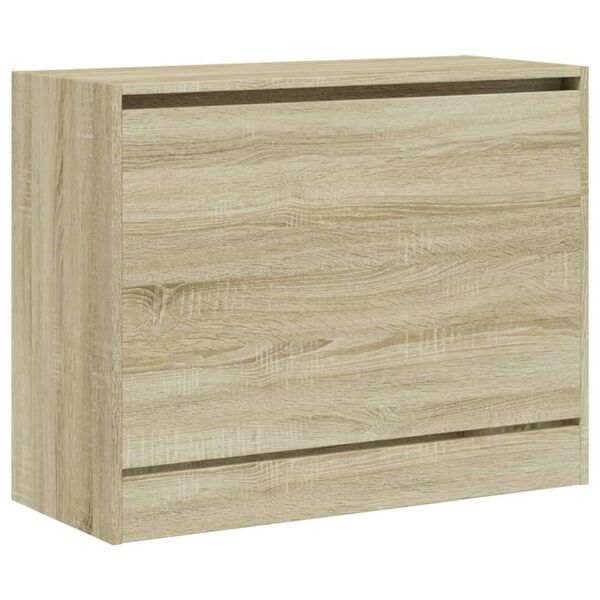 vidaXL Παπουτσοθήκη Sonoma Δρυς 80x34x63 εκ. από Επεξεργασμένο Ξύλο