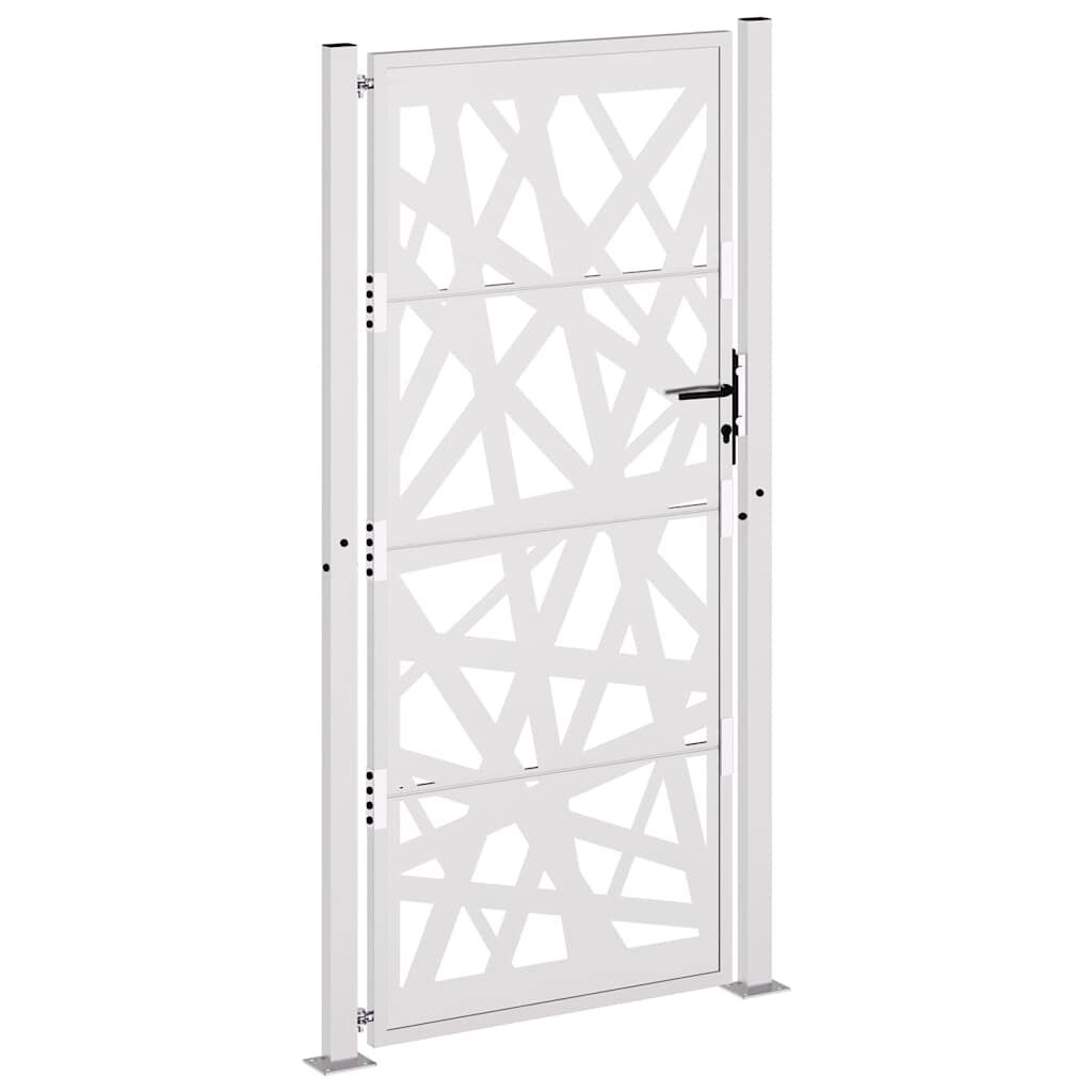 vidaXL Πύλη κήπου 105x205 cm από καιρικό χάλυβα Light Design