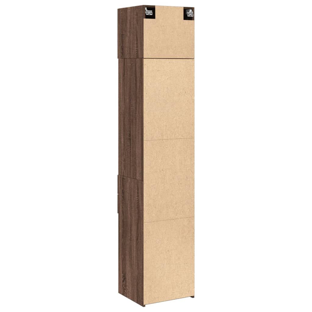 vidaXL Ντουλάπι Αποθήκευσης Στενό Δρυς 45x42,5x225 εκ. Επεξεργ. Ξύλο