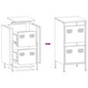 vidaXL Ντουλάπι Ανθρακί 35x39x73,5 εκ. από Χάλυβα Ψυχρής Έλασης