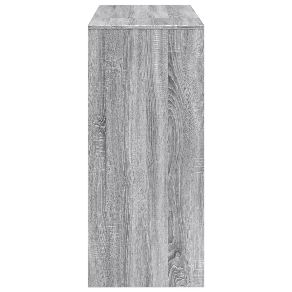 vidaXL Τραπέζι Κονσόλα Γκρι Sonoma 124x46x103,5 εκ. από Επεξεργ. Ξύλο