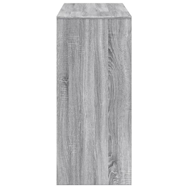 vidaXL Τραπέζι Κονσόλα Γκρι Sonoma 124x46x103,5 εκ. από Επεξεργ. Ξύλο