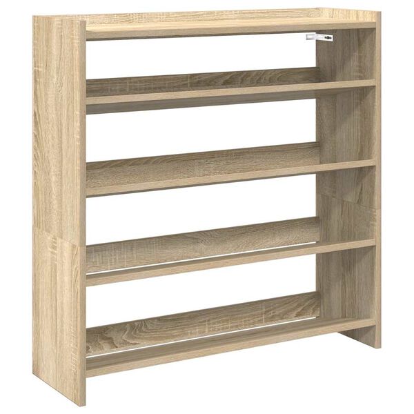 Ράφι παπουτσιών vidaXL Sonoma Oak 80x25x81 cm Κατασκευασμένο ξύλο