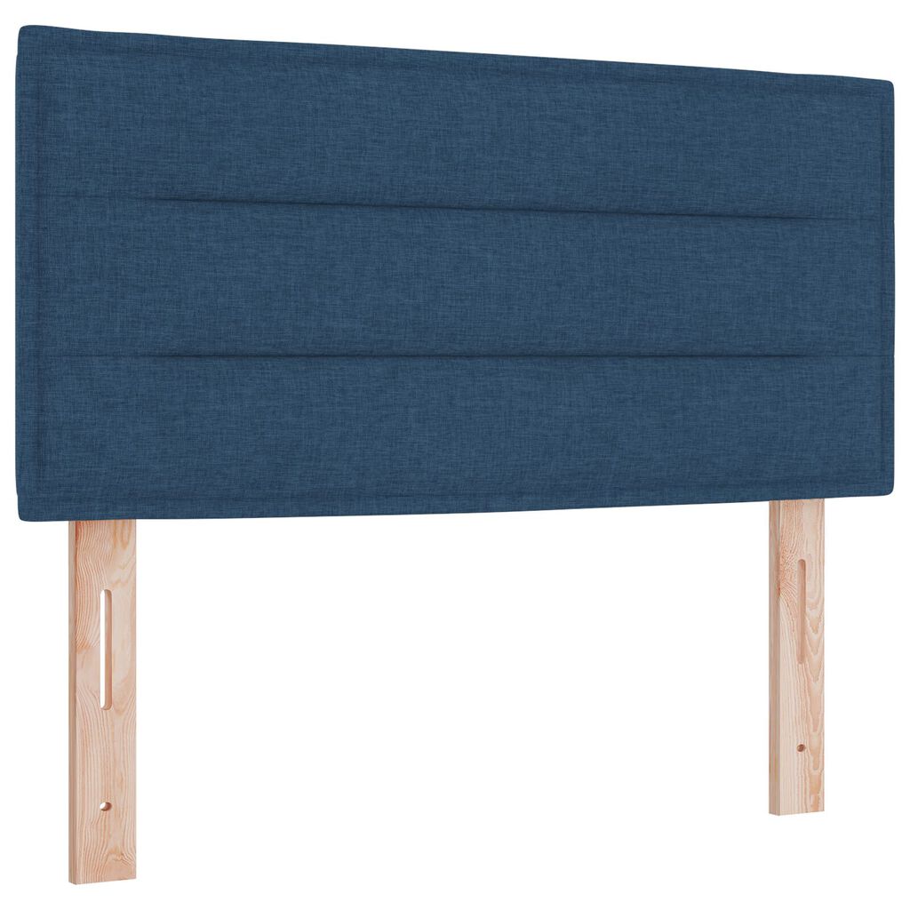 vidaXL κρεβάτι box spring με στρώμα μπλε 80x200 εκ. ύφασμα