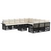 vidaXL &Sigma;&epsilon;&tau; &Kappa;&alpha;&nu;&alpha;&pi;έ &Kappa;ή&pi;&omicron;&upsilon; 12 &tau;&mu;&chi;. &Mu;&alpha;ύ&rho;&omicron; &sigma;&upsilon;&nu;&theta;&epsilon;&tau;&iota;&kappa;ό &rho;&alpha;&tau;ά&nu;