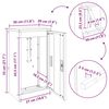 vidaXL γραμματοκιβώτιο Σκ rusty 30 x 23 x 55 εκ.