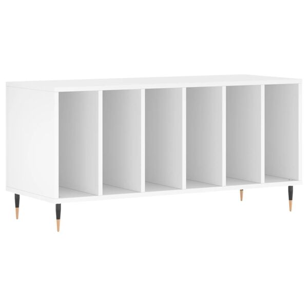 vidaXL Έπιπλο Δίσκων Λευκό 100 x 38 x 48 εκ. από Επεξεργασμένο Ξύλο