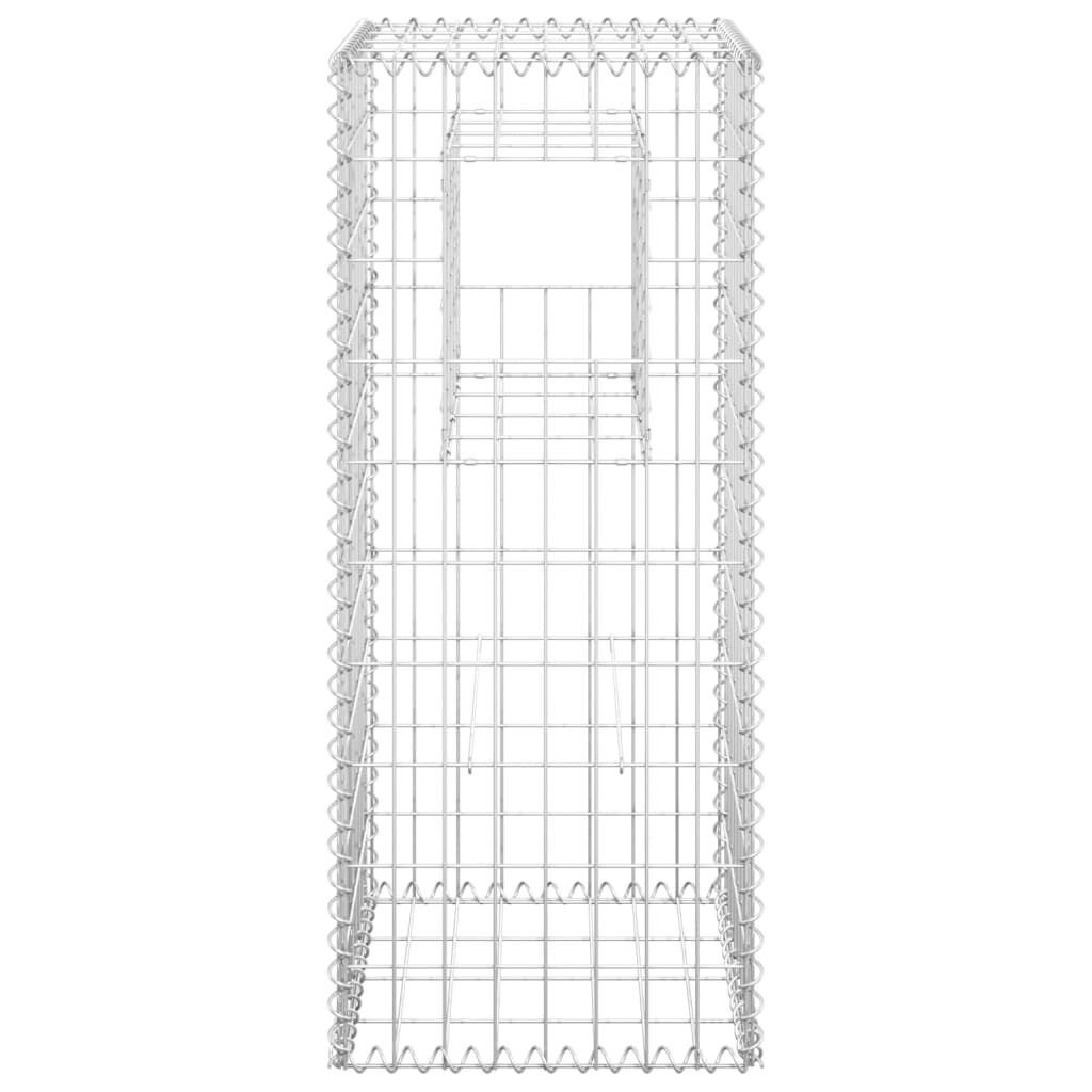 vidaXL Συρματοκιβώτιο Στύλος 40 x 40 x 100 εκ. Σιδερένιο