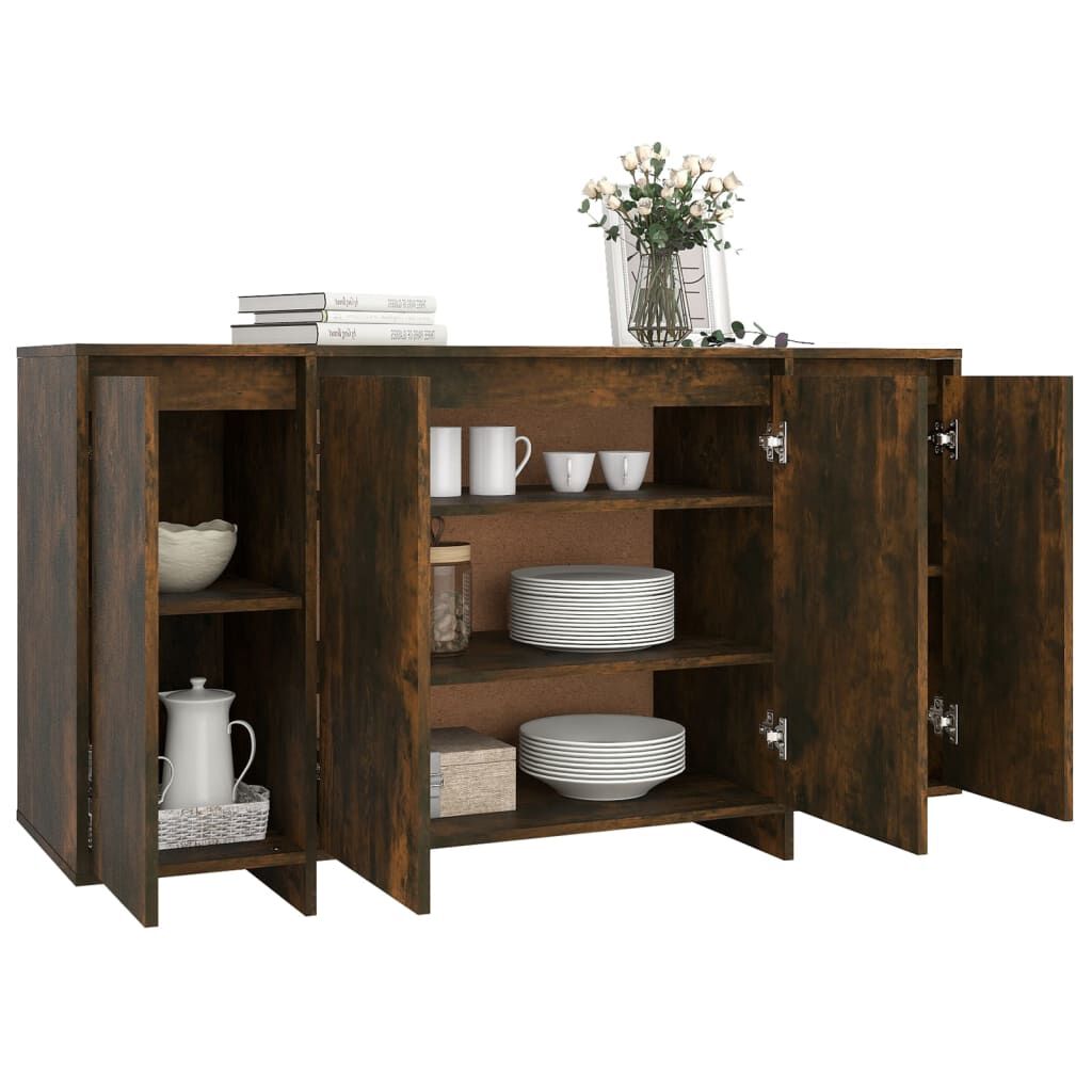 vidaXL Ντουλάπι Καπνιστή Δρυς 135x41x75 εκ. Επεξεργασμένο Ξύλο