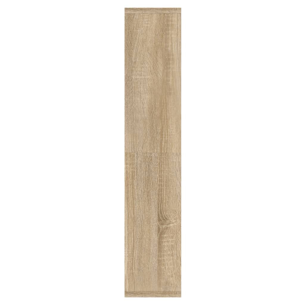 vidaXL Έπιπλο Καθρέπτη με LED Sonoma Δρυς 91 x 15 x 76,5 εκ.