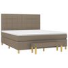 vidaXL &Kappa;&rho;&epsilon;&beta;ά&tau;&iota; Boxspring &mu;&epsilon; &Sigma;&tau;&rho;ώ&mu;&alpha; Taupe 180x200 &epsilon;&kappa;. &Upsilon;&phi;&alpha;&sigma;&mu;ά&tau;&iota;&nu;&omicron;