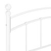 vidaXL Πλαίσιο Κρεβατιού Λευκό 180 x 200 εκ. Μεταλλικό