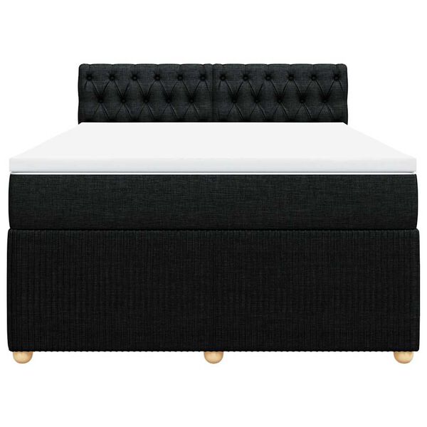 vidaXL &Kappa;&rho;&epsilon;&beta;ά&tau;&iota; Boxspring &mu;&epsilon; &Sigma;&tau;&rho;ώ&mu;&alpha; &Mu;&alpha;ύ&rho;&omicron; 160x200 &epsilon;&kappa;. &Upsilon;&phi;&alpha;&sigma;&mu;ά&tau;&iota;&nu;&omicron;