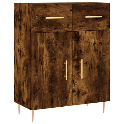 vidaXL Ντουλάπι Καπνιστή Δρυς 69,5x34x180 εκ. από Επεξεργασμένο Ξύλο