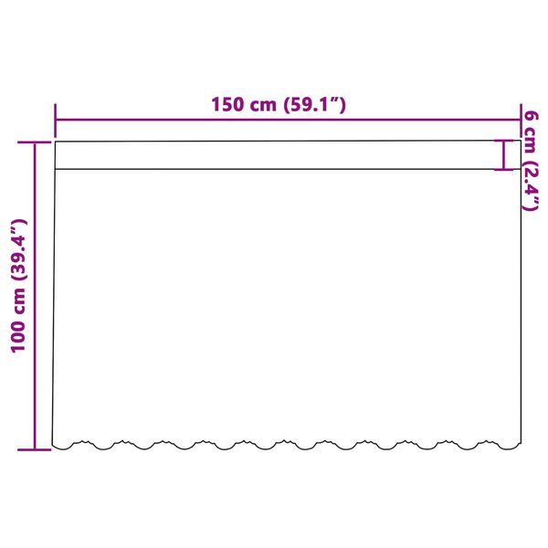 vidaXL Κουρτίνα Δαντέλας με κουρτίνες Floral Λευκό 150 x 100 cm Πολυεστέρας