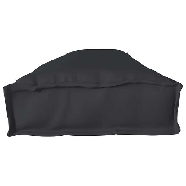 vidaXL Μαξιλάρι παλέτας Μαύρο 200 x 40 x 8 εκ. Ύφασμα Oxford