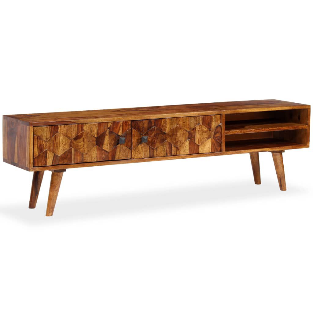 vidaXL Έπιπλο Τηλεόρασης 140 x 30 x 40 εκ. από Μασίφ Ξύλο Sheesham