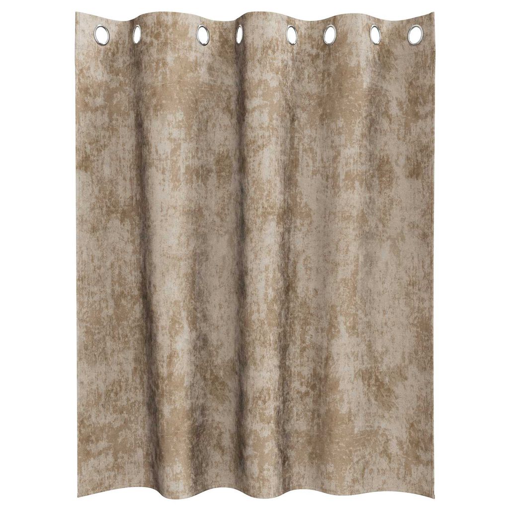 vidaXL Κουρτίνα με κουρτίνες 2 pcs Μπρονζέ 140 x 140 cm Βελούδο