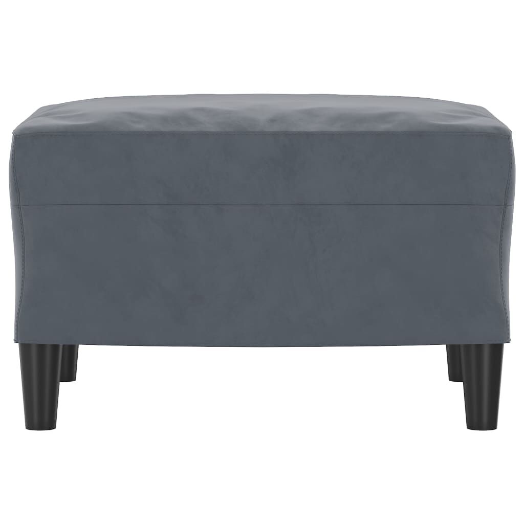 vidaXL Υποπόδιο Σκούρο Γκρι 60 x 50 x 41 εκ. Βελούδινο