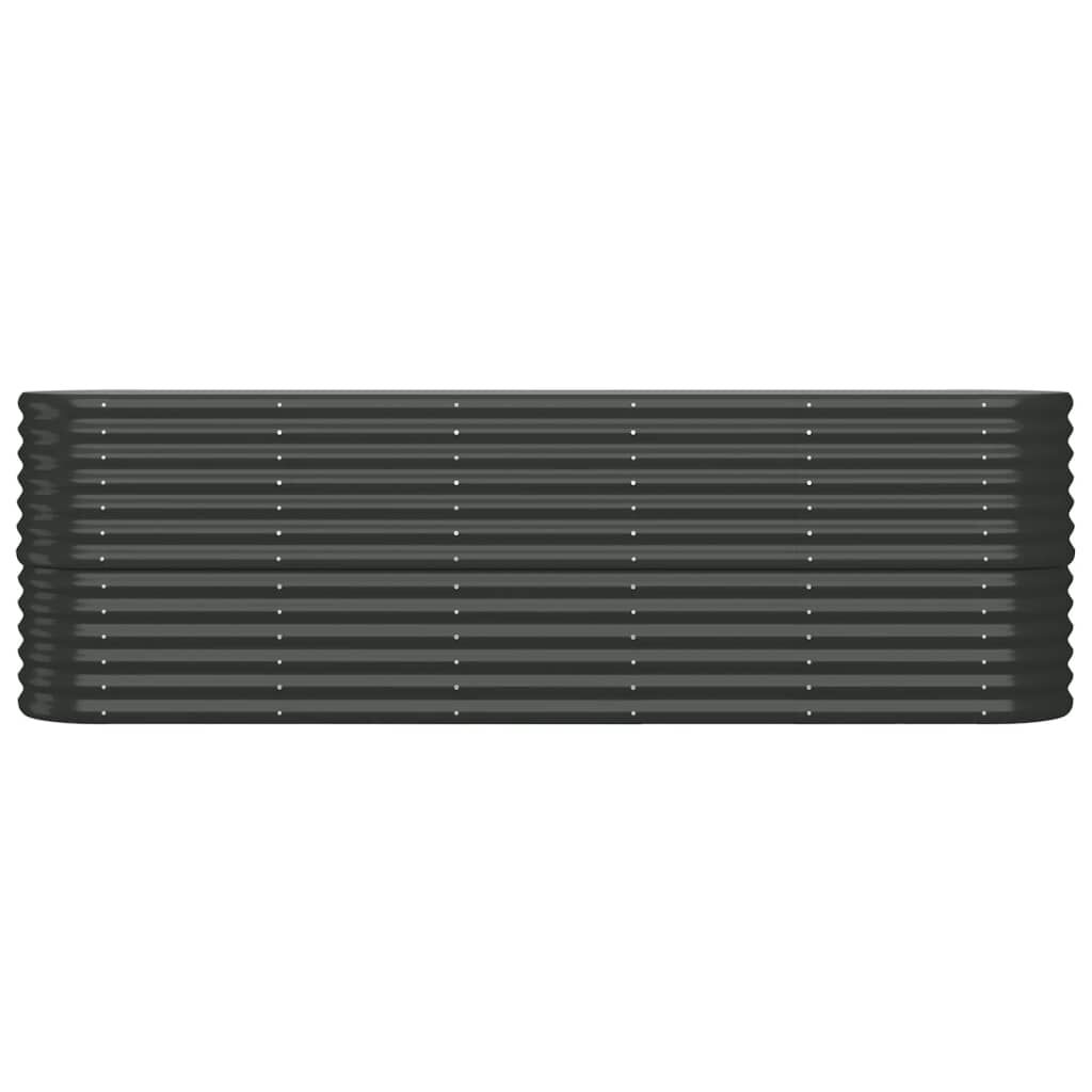 vidaXL Ζαρντινιέρα Ανθρακί 224x40x68 εκ Ατσάλι με Ηλεκτρ. Βαφή Πούδρας