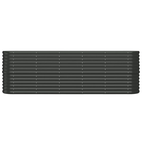 vidaXL Ζαρντινιέρα Ανθρακί 224x40x68 εκ Ατσάλι με Ηλεκτρ. Βαφή Πούδρας