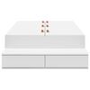 vidaXL Κρεβάτι με αποθηκευτικό χώρο Λευκό 236.5 x 80 x 31.5 εκατοστά
