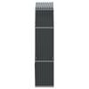 vidaXL Ξυλοθήκη Ανθρακί 120x45x210 εκ. από Γαλβανισμένο Ατσάλι