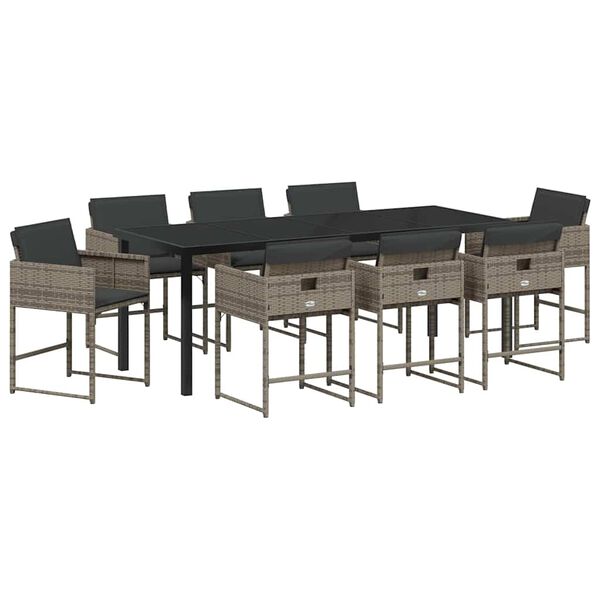 vidaXL &Sigma;έ&tau; &phi;&alpha;&gamma;&eta;&tau;&omicron;ύ &gamma;&iota;&alpha; &kappa;ή&pi;&omicron; &mu;&epsilon; &mu;&alpha;&xi;&iota;&lambda;ά&rho;&iota; 9 pcs &Gamma;&kappa;&rho;&iota; &sigma;&upsilon;&nu;&theta;&epsilon;&tau;&iota;&kappa;ό &rho;&alpha;&tau;ά&nu;