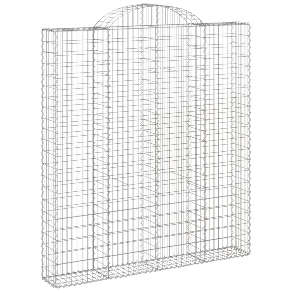 vidaXL Συρματοκιβώτια Τοξωτά 11 τεμ. 200x30x220/240 εκ. Γαλβαν. Ατσάλι