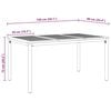 vidaXL Σέτ φαγητού για κήπο 5 pcs Μαύρο 150 x 90 x 75 cm