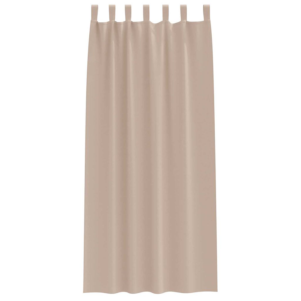 vidaXL Κουρτίνες με κουρτίνες 2 pcs Taupe 245 x 140 εκ. Πολυεστέρας