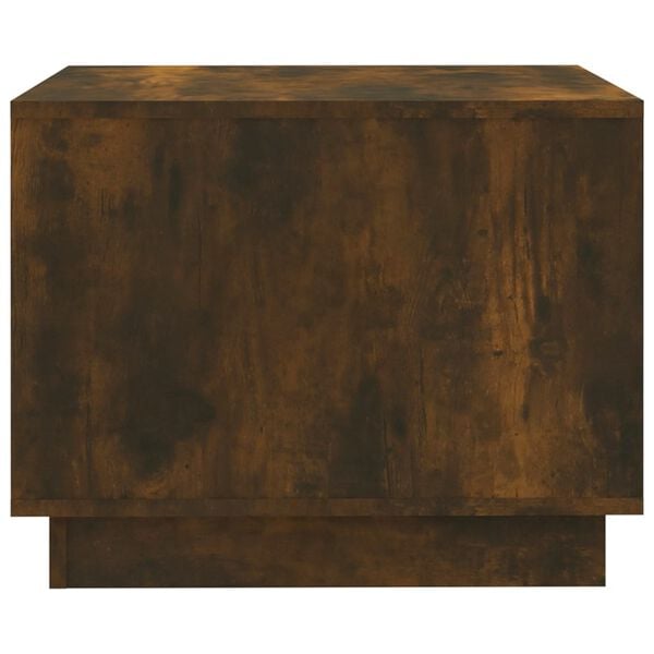 vidaXL Τραπεζάκι Σαλονιού Καπνιστή Δρυς 55x55x43 εκ. Επεξεργ. Ξύλο