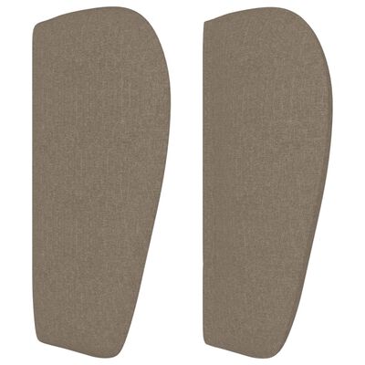 vidaXL Κεφαλάρι με Πτερύγια Taupe 203 x 23 x 78/88 εκ. Υφασμάτινο