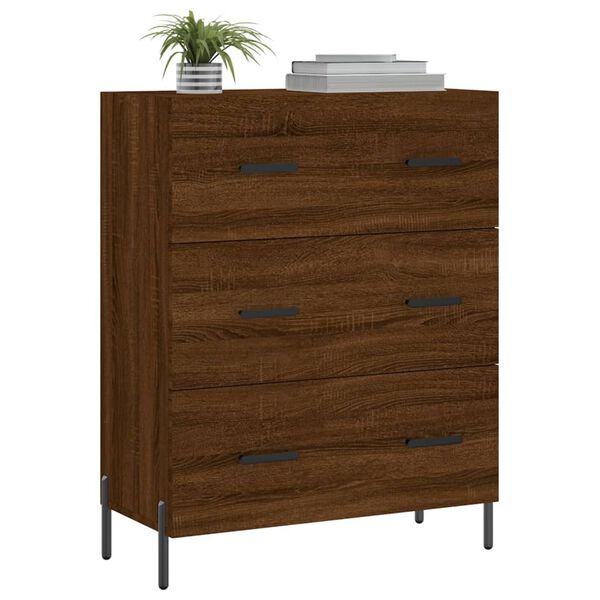 vidaXL Ντουλάπι Καφέ Δρυς 69,5 x 34 x 90 εκ. Επεξεργασμένο Ξύλο