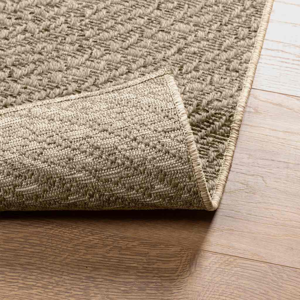 vidaXL Χαλί ZIZUR Μπεζ Όψη Γιούτας Εσωτ. & Εξωτ. Χώρου 60 x 110 εκ.