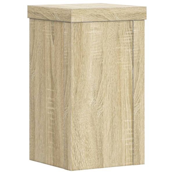 vidaXL Βάσεις Φυτών 2 Τεμ. Sonoma Δρυς 10x10x18 εκ. Επεξεργασμένο Ξύλο