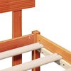 vidaXL Σκελετός Κρεβατιού Καφέ 200 x 200 cm Μασίφ ξύλο πεύκου