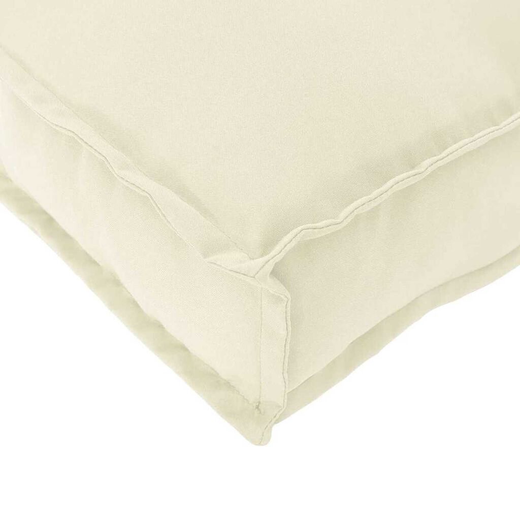 vidaXL Σετ Μαξιλαριών Πάγου 2 pcs Κρεμ 120 x 40 x 8 εκ Ύφασμα Oxford