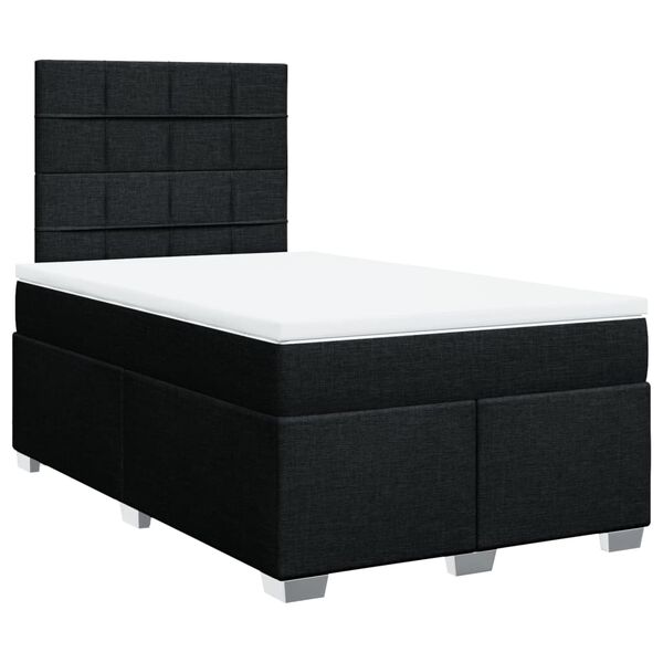 vidaXL &Kappa;&rho;&epsilon;&beta;ά&tau;&iota; Boxspring &mu;&epsilon; &Sigma;&tau;&rho;ώ&mu;&alpha; &Mu;&alpha;ύ&rho;&omicron; 120x190 &epsilon;&kappa;. &Upsilon;&phi;&alpha;&sigma;&mu;ά&tau;&iota;&nu;&omicron;