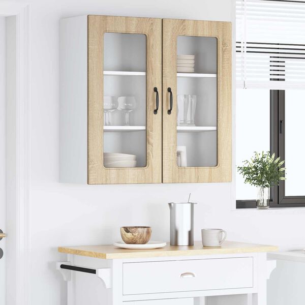 vidaXL &Nu;&tau;&omicron;&upsilon;&lambda;ά&pi;&alpha; &Kappa;&omicron;&upsilon;&zeta;ί&nu;&alpha;&sigmaf; Kalmar 2 pcs &Delta;&rho;ύ&sigmaf; Sonoma 40 x 31 x 80 &epsilon;&kappa;.